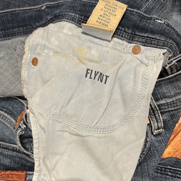 7 For All Mankind 7FAM Women's 31 Flynt Blue Bootcut Jeans Made in USA - Picture 15 of 16